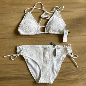 NWT Abercrombie & Fitch White Bathing Suit Bikini